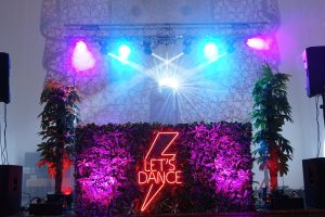 Montaje de iluminación y sonido espectacular para bodas temáticas